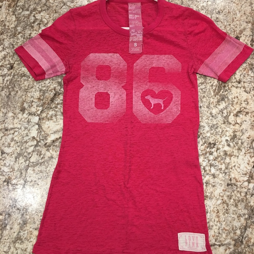Pink Victoria Secret T-Shirt. Size Small